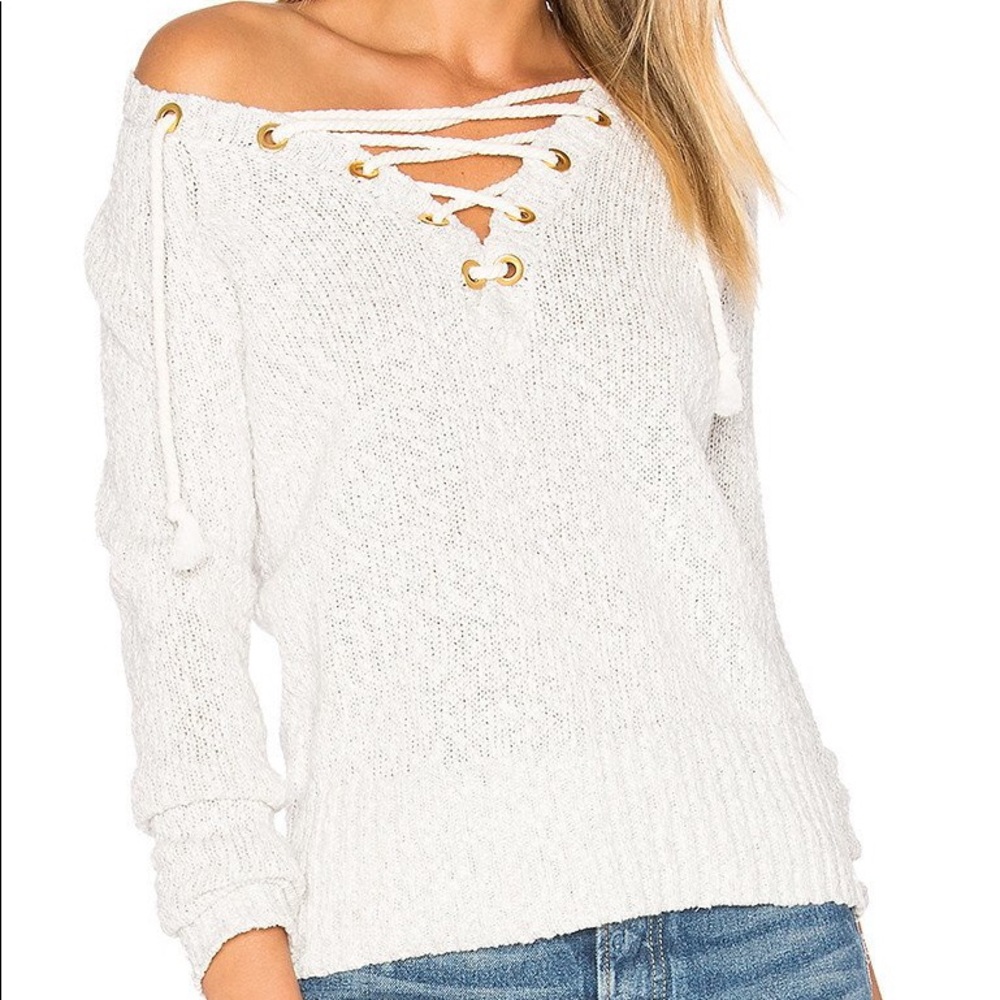 Lovers + Friends Tie Up Yaht Sweater